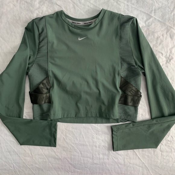 Nike Pro Workout top worn once. Color looks beautiful/sexy on. - Picture 1 of 2